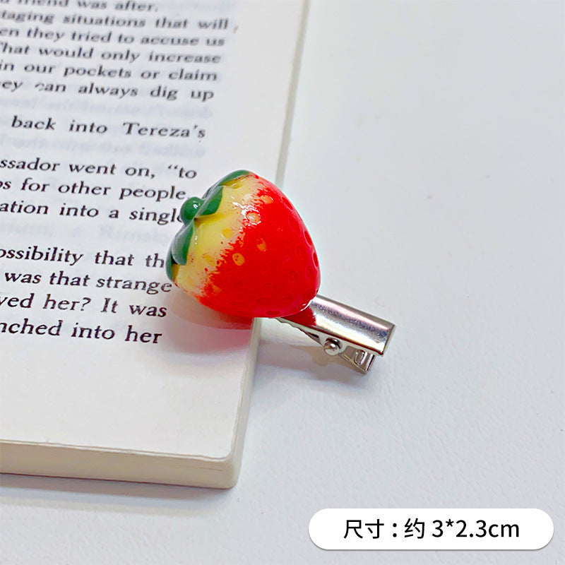 Wholesale Fun Simulation Pistachio Pan Food Play Hairpin